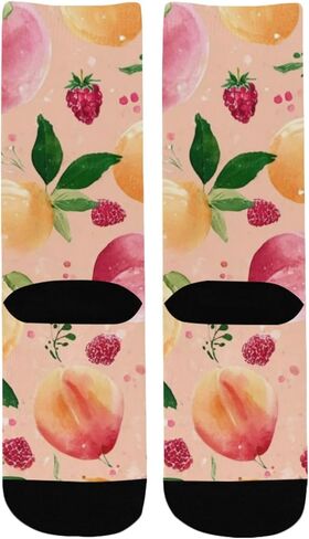 جوارب مشي لمسافات طويلة بطباعة زهور الربيع - جوارب شتوية سميكة دافئة للأولاد والبنات للأطفال الصغار للمدرسة، والارتداء اليومي والأنشطة الخارجية in Kuwait