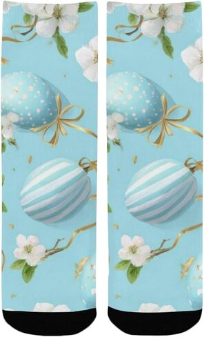 جوارب مشي لمسافات طويلة باللون الأزرق من Gilded Egg Bloom - جوارب شتوية سميكة دافئة للأولاد والبنات الصغار للمدرسة، والارتداء اليومي والأنشطة الخارجية in Kuwait