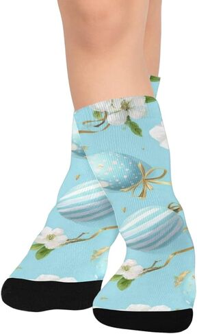 جوارب مشي لمسافات طويلة باللون الأزرق من Gilded Egg Bloom - جوارب شتوية سميكة دافئة للأولاد والبنات الصغار للمدرسة، والارتداء اليومي والأنشطة الخارجية in Kuwait