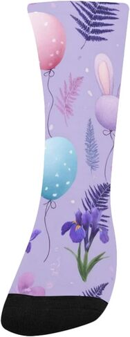 جوارب Lavender Balloon Garden Purple للمشي لمسافات طويلة - جوارب شتوية حرارية سميكة دافئة للأولاد والبنات للمدرسة، والارتداء اليومي والأنشطة الخارجية in Kuwait