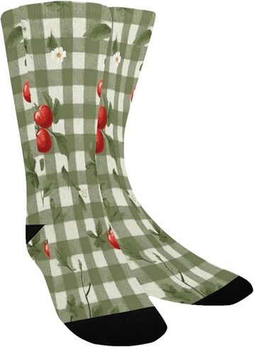 جوارب المشي لمسافات طويلة من القماش القطني باللون الأخضر - جوارب شتوية حرارية سميكة دافئة للأطفال الصغار للأولاد والبنات للمدرسة، والارتداء اليومي والأنشطة الخارجية in Kuwait