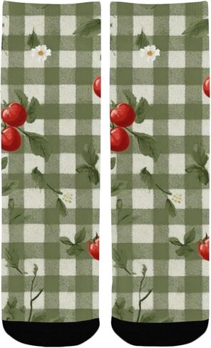 جوارب المشي لمسافات طويلة من القماش القطني باللون الأخضر - جوارب شتوية حرارية سميكة دافئة للأطفال الصغار للأولاد والبنات للمدرسة، والارتداء اليومي والأنشطة الخارجية in Kuwait