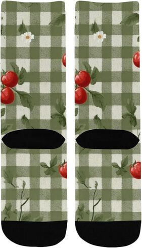 جوارب المشي لمسافات طويلة من القماش القطني باللون الأخضر - جوارب شتوية حرارية سميكة دافئة للأطفال الصغار للأولاد والبنات للمدرسة، والارتداء اليومي والأنشطة الخارجية in Kuwait