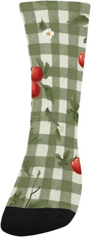 جوارب المشي لمسافات طويلة من القماش القطني باللون الأخضر - جوارب شتوية حرارية سميكة دافئة للأطفال الصغار للأولاد والبنات للمدرسة، والارتداء اليومي والأنشطة الخارجية in Kuwait