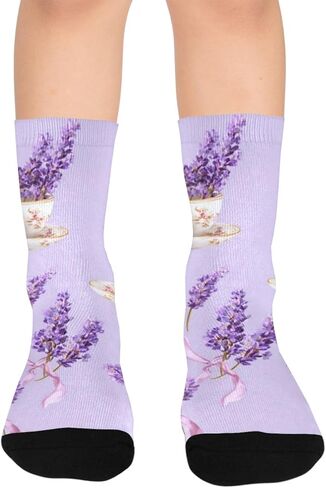 جوارب Teacup Bloom للتنزه سيرًا على الأقدام - جوارب شتوية حرارية سميكة دافئة للأطفال الصغار للأولاد والبنات للمدرسة، والارتداء اليومي والأنشطة الخارجية in Kuwait