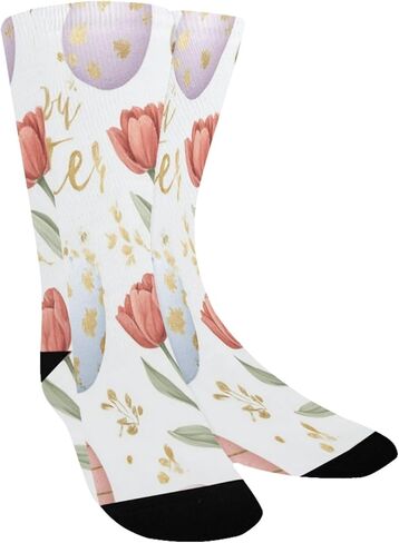 جوارب التنزه سيرًا على الأقدام على شكل بيضة عيد الفصح الربيعية - جوارب شتوية حرارية سميكة دافئة للأولاد والبنات للمدرسة، والارتداء اليومي والأنشطة الخارجية in Kuwait