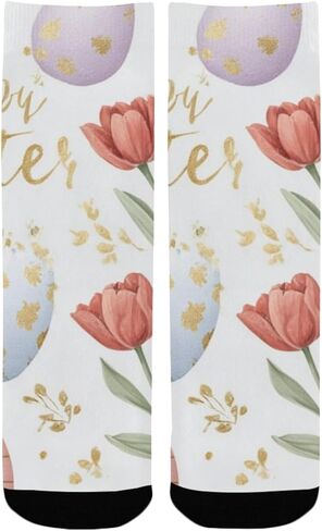 جوارب التنزه سيرًا على الأقدام على شكل بيضة عيد الفصح الربيعية - جوارب شتوية حرارية سميكة دافئة للأولاد والبنات للمدرسة، والارتداء اليومي والأنشطة الخارجية in Kuwait