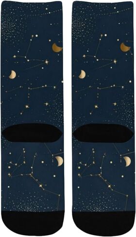 جوارب سيليستيال سباركل داكنة للمشي لمسافات طويلة - جوارب شتوية حرارية سميكة دافئة للأولاد والبنات الصغار للمدرسة، والارتداء اليومي والأنشطة الخارجية in Kuwait