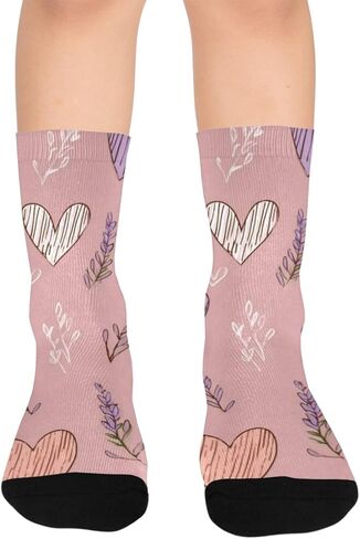 جوارب ناعمة على شكل قلب بلوم للتنزه سيرًا على الأقدام - جوارب شتوية حرارية سميكة دافئة للأطفال الصغار للأولاد والبنات للمدرسة، والارتداء اليومي والأنشطة الخارجية in Kuwait