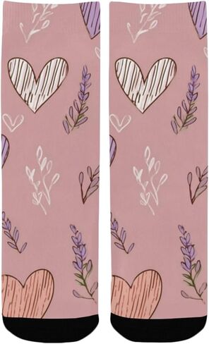 جوارب ناعمة على شكل قلب بلوم للتنزه سيرًا على الأقدام - جوارب شتوية حرارية سميكة دافئة للأطفال الصغار للأولاد والبنات للمدرسة، والارتداء اليومي والأنشطة الخارجية in Kuwait