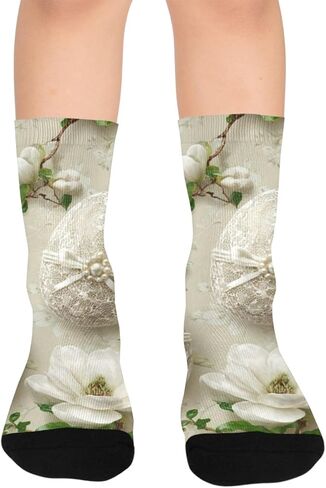 جوارب أنيقة للتنزه سيرًا على الأقدام لعيد الفصح - جوارب شتوية سميكة دافئة للأولاد والبنات الصغار للمدرسة، والارتداء اليومي والأنشطة الخارجية in Kuwait