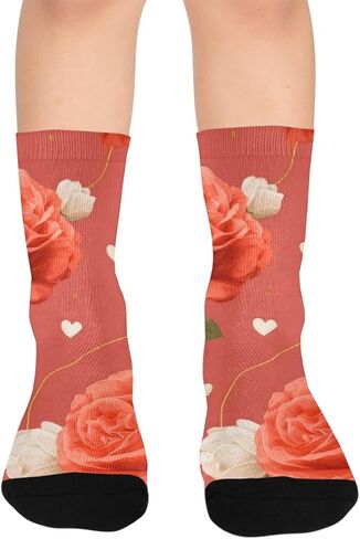 جوارب الفاوانيا الوردية للمشي لمسافات طويلة - جوارب شتوية حرارية سميكة دافئة للأولاد والبنات الصغار للمدرسة، والارتداء اليومي والأنشطة الخارجية in Kuwait