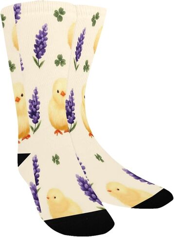 جوارب لطيفة للمشي لمسافات طويلة من Lucky Clover Chick - جوارب شتوية سميكة دافئة للأولاد والبنات الصغار للمدرسة، والارتداء اليومي والأنشطة الخارجية in Kuwait