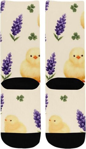 جوارب لطيفة للمشي لمسافات طويلة من Lucky Clover Chick - جوارب شتوية سميكة دافئة للأولاد والبنات الصغار للمدرسة، والارتداء اليومي والأنشطة الخارجية in Kuwait