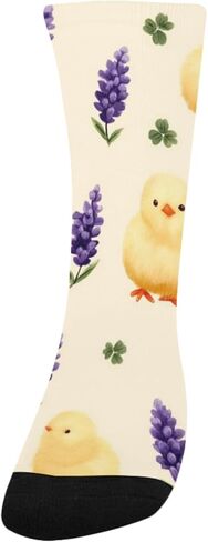 جوارب لطيفة للمشي لمسافات طويلة من Lucky Clover Chick - جوارب شتوية سميكة دافئة للأولاد والبنات الصغار للمدرسة، والارتداء اليومي والأنشطة الخارجية in Kuwait