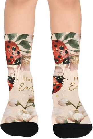 جوارب Ladybug easter bloom للتنزه سيرًا على الأقدام - جوارب شتوية حرارية سميكة دافئة للأولاد والبنات الصغار للمدرسة، والارتداء اليومي والأنشطة الخارجية in Kuwait