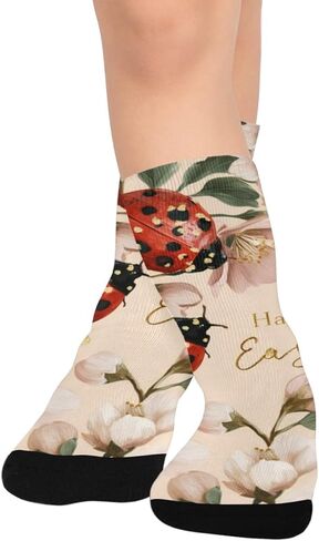 جوارب Ladybug easter bloom للتنزه سيرًا على الأقدام - جوارب شتوية حرارية سميكة دافئة للأولاد والبنات الصغار للمدرسة، والارتداء اليومي والأنشطة الخارجية in Kuwait