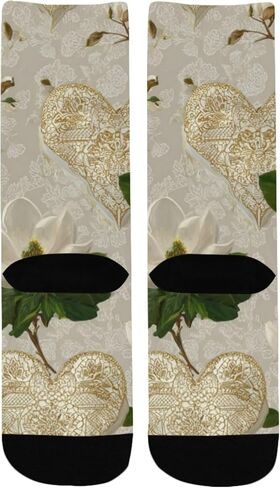 جوارب Magnolia White Hearts للتنزه سيرًا على الأقدام - جوارب شتوية حرارية سميكة دافئة للأولاد والبنات الصغار للمدرسة، والارتداء اليومي والأنشطة الخارجية in Kuwait