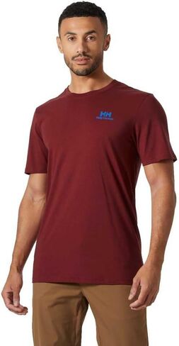 Helly Hansen Men's Nord Graphic T-Shirt, 180 Mars Red, Medium in Saudi Arabia