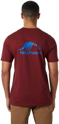 Helly Hansen Men's Nord Graphic T-Shirt, 180 Mars Red, Medium in Saudi Arabia