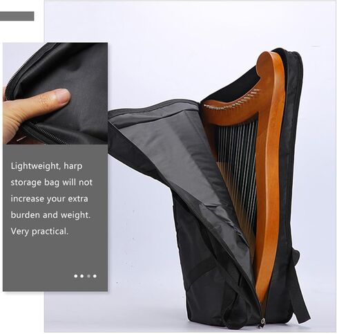 VANZACK Handheld Lyre Harp Bag Lightweight Instrument Holder for Convenient Storage Stylish Design for All Ages for Beginners and Musicians in Saudi Arabia
