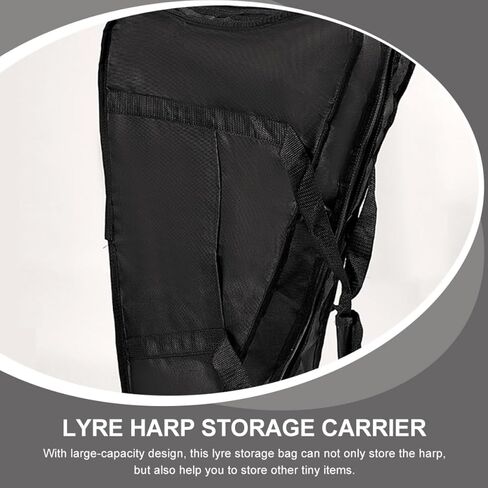 VANZACK Handheld Lyre Harp Bag Lightweight Instrument Holder for Convenient Storage Stylish Design for All Ages for Beginners and Musicians in Saudi Arabia