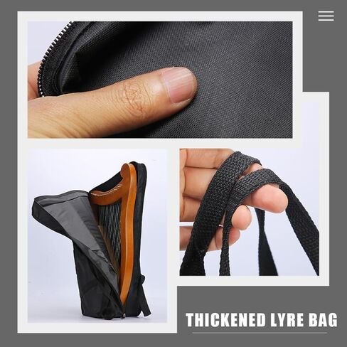 VANZACK Handheld Lyre Harp Bag Lightweight Instrument Holder for Convenient Storage Stylish Design for All Ages for Beginners and Musicians in Saudi Arabia