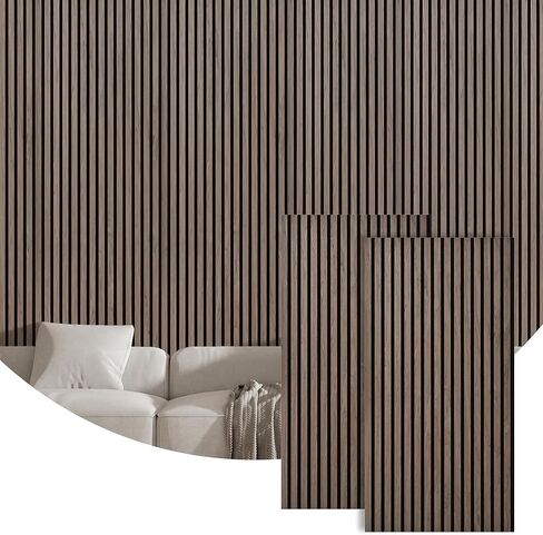 عبوتان من ألواح الحائط الصوتية، 47.2 بوصة × 23.6 بوصة من ألواح الحائط الخشبية المقاومة للصوت، لوحة تخميد ممتصة للصوت للمكتب، والمسرح المنزلي، والاستوديو، والجوز in Kuwait