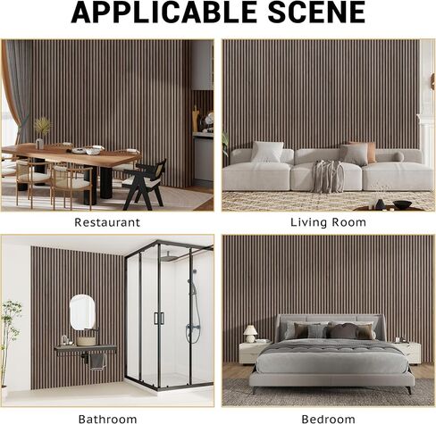 عبوتان من ألواح الحائط الصوتية، 47.2 بوصة × 23.6 بوصة من ألواح الحائط الخشبية المقاومة للصوت، لوحة تخميد ممتصة للصوت للمكتب، والمسرح المنزلي، والاستوديو، والجوز in Kuwait