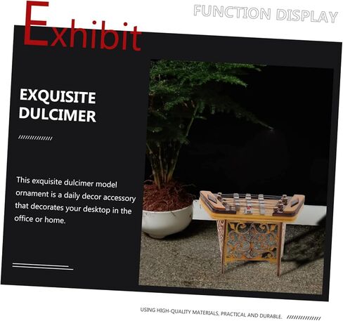 Dulcimer Model Adornment Simulated Musical Instrument Desktop Decorative Item in Saudi Arabia