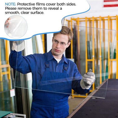 قطعة واحدة من ألواح البلاستيك الشفاف من البولي كربونات مقاس 4 × 8 أقدام (48 × 96 بوصة) ألواح بلاستيكية مرنة سميكة بسمك 1/20 بوصة مع طلاء للأشعة فوق البنفسجية على كلا الجانبين للحرف اليدوية ألواح استبدال النوافذ in Kuwait