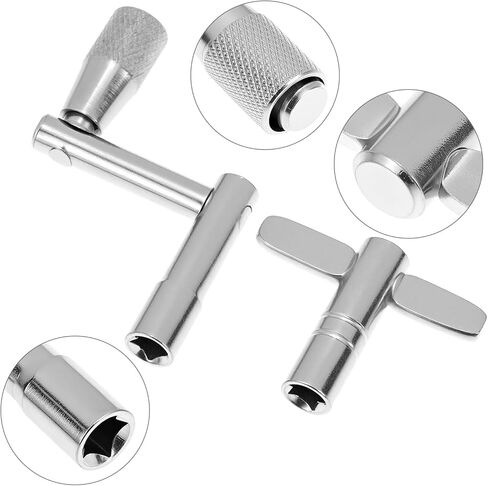 QWORK 23PCS Cymbal Replacement Accessories Kit - Includes Bracket Tube, Cymbal & Clutch Felts, Wing Nuts, Washers, Sleeves, and Drum Keys in Saudi Arabia