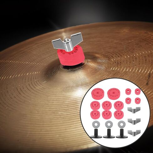 UPKOCH Drum Kit وسادة قطن EVA مع حشوات قابض الصنج وأكمام واقية غير قابلة للانزلاق لحوامل الطبل خفيفة الوزن وسهلة الاستبدال لعازفي الطبول وعازفي الإيقاع in Saudi Arabia