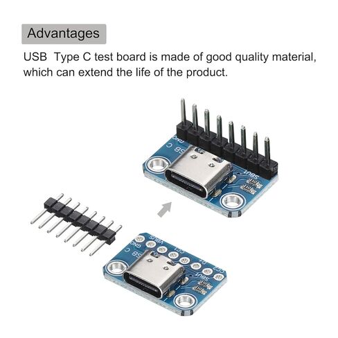 5 قطعة USB نوع C لوحة القطع أنثى 2.54 مللي متر اتصال مع موصل رأس الدبوس in Saudi Arabia