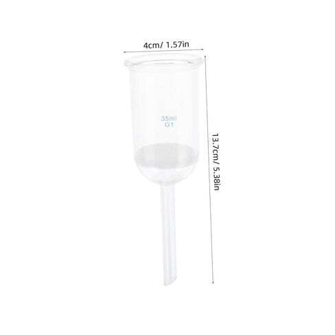 Glass Acid-Resistant Sand Core Filtering Funnel 35ml Laboratory Glassware Funnel for Experiments and Chemical Use in Saudi Arabia