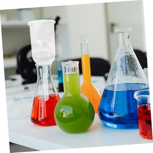 Holibanna Glass Sand Core Filtering Funnel 35Ml Acid-Resistant Laboratory Glassware Funnel for Lab Experiments and Powder Transfer in Kuwait