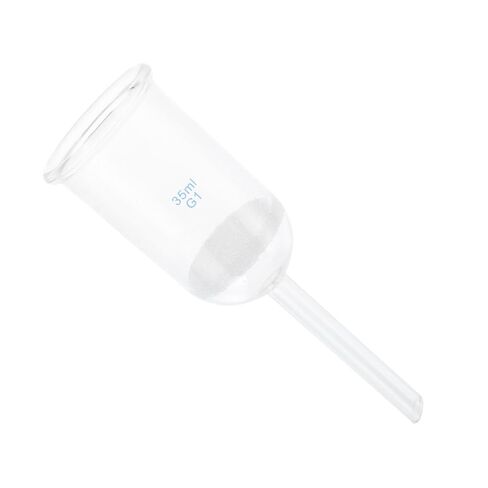 Holibanna Glass Sand Core Filtering Funnel 35Ml Acid-Resistant Laboratory Glassware Funnel for Lab Experiments and Powder Transfer in Kuwait