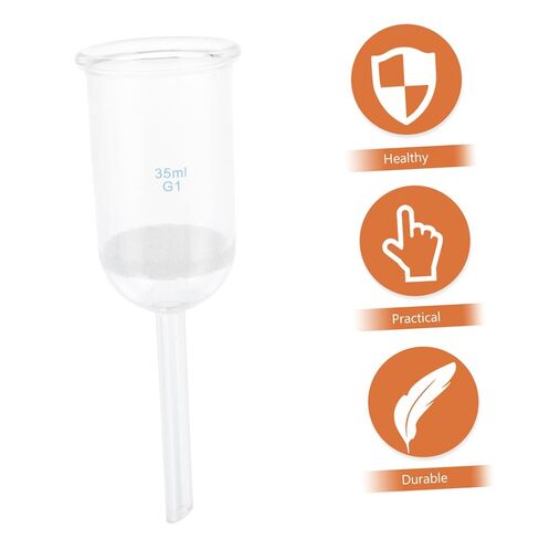 Laboratory Glass Sand Core Funnel 35Ml Acid Resistant Glass Filtering Funnel for Lab Experiments and Scientific Use in Saudi Arabia