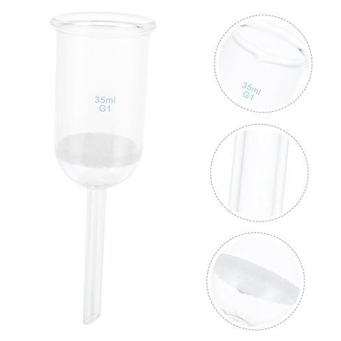Laboratory Glass Sand Core Funnel 35Ml Acid Resistant Glass Filtering Funnel for Lab Experiments and Scientific Use in Saudi Arabia