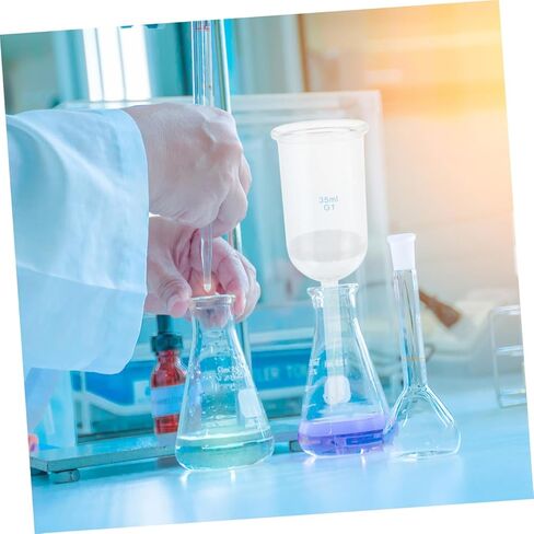 Acid Resistant Laboratory Glass Funnel 35Ml Sand Core Filtering Glassware Funnel for Lab Experiments and Liquid Transfer in Kuwait