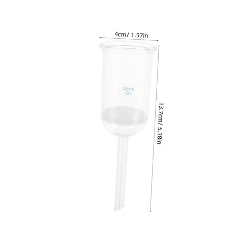 Acid Resistant Glass Filtering Funnel with Sand Core 35Ml Laboratory Experiment Funnel for Chemical and Scientific Use in Saudi Arabia