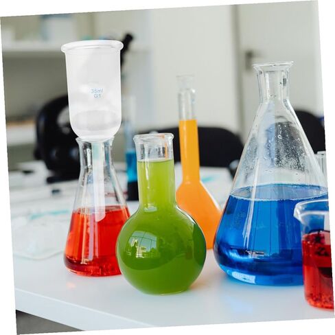 Acid Resistant Glass Filtering Funnel with Sand Core 35Ml Laboratory Experiment Funnel for Chemical and Scientific Use in Saudi Arabia
