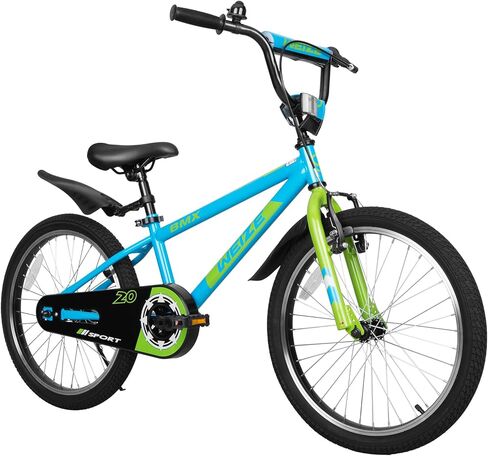 WEIZE 16 20 Inch Kids Bikes,Boy's Bike for Kids,BMX Style Bicycle for Boys Girls Ages 4-12 Years Old,Kids Bicycle with Adjustable Seat,Training Wheels,Front and Rear Fender,Multiple Color Options in Kuwait