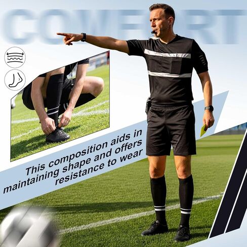 3 Pair Soccer Referee Socks for Adult Youth in Saudi Arabia