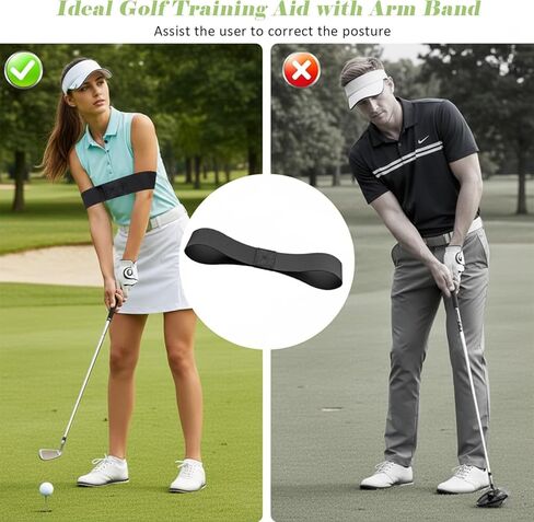 مساعد تدريب أرجوحة الجولف - مدرب بمقبض قابل للسحب مع تعليقات النقر، محمول ويستعمل باليد اليمنى، مثالي للمبتدئين في الاستخدام الداخلي/الخارجي، للمبتدئين في لعبة Golf Sure Stance in Kuwait