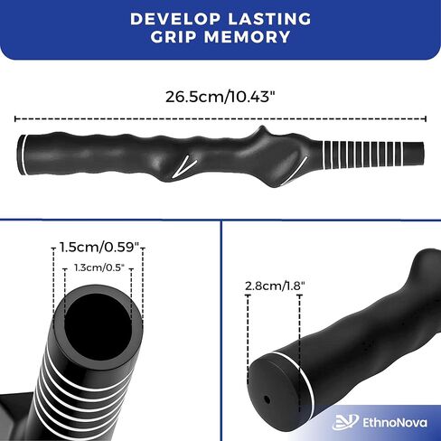 Golf Grip Trainer for Right-Handed Golfers – Golf Training Aid for Proper Hand Position & Swing Technique – Hit Straighter, Longer Shots & Fix Slices or Hooks Black in Saudi Arabia