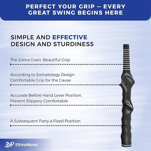 Golf Grip Trainer for Right-Handed Golfers – Golf Training Aid for Proper Hand Position & Swing Technique – Hit Straighter, Longer Shots & Fix Slices or Hooks Black in Saudi Arabia