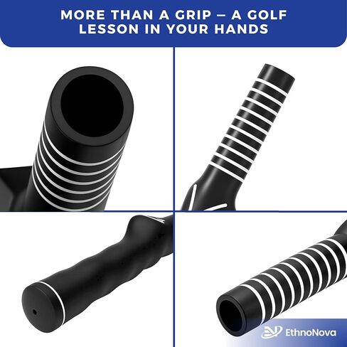 Golf Grip Trainer for Right-Handed Golfers – Golf Training Aid for Proper Hand Position & Swing Technique – Hit Straighter, Longer Shots & Fix Slices or Hooks Black in Saudi Arabia