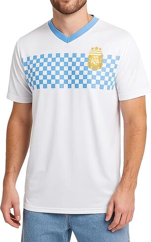 Icon Sports Officially Licensed Argentine Football Association Game Day Shirt - Unisex Adult in Saudi Arabia