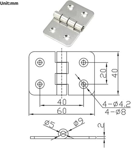 304 الفولاذ المقاوم للصدأ الدورية تحمل خزانة الباب المفصلي الصناعية 1 قطعة in Kuwait
